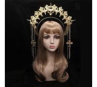 divuukyi HaloCrown - Kit de diadema para disfraz de VirginMary, diadema de diosa del sol, tiaras femeninas