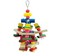 divuukyi Juguete masticable para mascotas, bloques de madera natural para cacatúa, conure, cacatúas, dientes de cacatúas, para jaula de pájaros