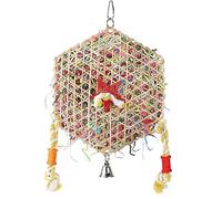 divuukyi Juguete para masticar con actividad de animales pequeños para colgar, loros, periquitos, pájaros, africanos, para cacatúa, dientes de conure