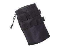 divuukyi Tactically - Bolsa para botellas de agua con agujero para colgar, aislamiento térmico, protege las fundas de artículos diversos, duraderas, Black, L