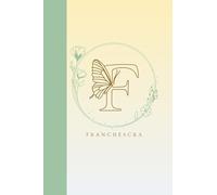 Divya's Notebook's: "Franchescka" personalized notebook; fall color, butterfly, modest theme; paperback; gift; school; day to day writing; aesthetic; ... pages; 100 pages in total; 6.14 x 9.21 inches