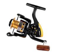 Diwa Carretes de Pesca giratorios para Agua Salada Agua Dulce 1000 2000 3000 4000 5000 6000 Trucha Intercambiable Izquierda/Derecha Carrete Giratorio Carpa Carrete de Pesca Ligero y Suave (1000)