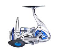 Diwa Carretes de Pesca Spinning para Agua Salada Agua Dulce 3000 4000 5000 6000 7000 Carretes Ultra Lisos Ultraligeros Equipo Potente Cuerpo de Metal Carretes de Pesca en Hielo（7000）