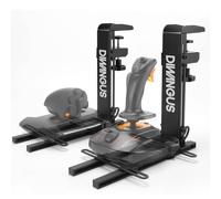 DIWANGUS Hotas Joystick Soporte para Logitech X56, X52, X52 Pro, Simulador de Vuelo, Soporte de Control para Thrustmaster T Flight HOTAS/T.16000M/TCA, Soporte de mesa Hotas para el juego de la