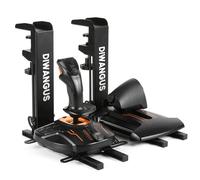 DIWANGUS Hotas Mount - Soporte de escritorio plegable para palanca de mando de vuelo, acelerador Hotas, soporte para X52/X52 Pro/X56 T16000M/HOTAS Warthog/T Flight One/4/TCA/VKB Gladiator NXT/VPC