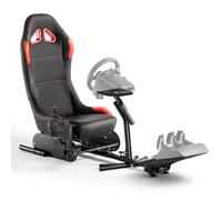 DIWANGUS Soporte de volante de cabina de simulador de carreras con asiento, silla de juegos, cabina de carreras para G29, G920, G923, G27, G25, T248X, T248, T300RS, T150, 458, TX, Xbox, PS4, PS5