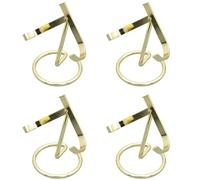 diwedaso 4 Mini Soportes de exhibición de Cuchillos acrílicos para Cristales y Piedras Preciosas. Mini caballetes de acrílico de Metal, do