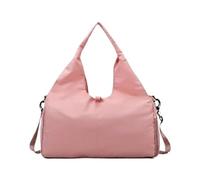 diwedaso Bolsa Deportiva con Compartimento para Zapatos, Correa de Hombro Ajustable para Mayor Comodidad, Bolsos de Tela Oxford para Mujer, Bolsa para Esterilla de Yoga, Rosa