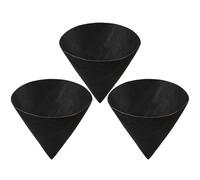 diwedaso Cesta colgante de fieltro cónica para balcones, con base estable y base cónica. Cestas colgantes de fieltro cónicas. Revestimientos para cestas colgantes, 3 piezas de 16 pulgadas