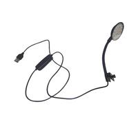 diwedaso Mini lámpara de clip para acuario con LED, luz USB para pecera, ahorro de energía, portátil, ligera, para el cuidado de los peces, lámpara con