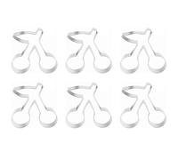 diwedaso Moldes de acero de 6 piezas con forma náufrago para galletas, fondant y glaseado. Resistentes, duraderos y fáciles usar. Ideales para Navidad, Cereza