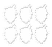 diwedaso Moldes de acero de 6 piezas con forma náufrago para galletas, fondant y glaseado. Resistentes, duraderos y fáciles usar. Ideales para Navidad, Uvas