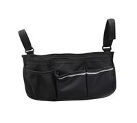 diwedaso Organizador de bolsa lateral para silla de, negro, 33x18cm