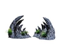 diwedaso Técnicas de paisajismo para acuarios con Decoraciones de rocalla para peceras, embellecimiento de experiencias acuáticas, Paisaje de simulación,