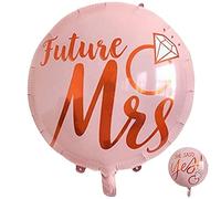 DIWULI, 2 globos de boda con texto en inglés "Future Mrs, Novia Just Married"