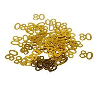 DIWULI Confeti Número Oro 80 - Decoración Mesa Cumpleaños