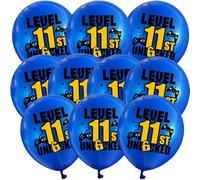DIWULI Globos Gamer Level 11 - Set 10 Cumpleaños Infantil