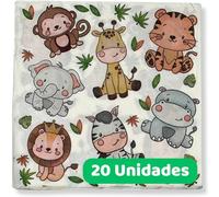 DIWULI Servilletas 20 Uds Cumpleaños - Animales Dulces