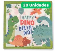 DIWULI Servilletas 20 Uds Cumpleaños - Dinosaurio