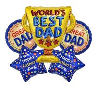DIWULI Set Globos World's Best Dad - Fiesta Papá