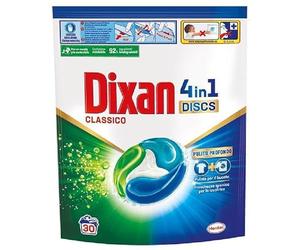 Dixan Discs Classico, Detergente Lavadora en Cápsulas, 30 Cápsulas (Lavados)
