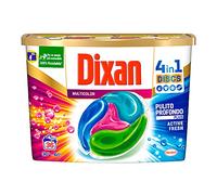 Dixan Dixan Discs Multicolor Detergente Lavadora Preredosado en cápsulas 4 en 1 de colores, 36 lavados - 1045 g
