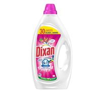 Dixan Gel Adiós al Separar Total 4+1, Detergente Líquido para Lavadora 30 Lavados, jabón líquido para la ropa de color. Limpieza, luminosidad, frescor y sostenibilidad