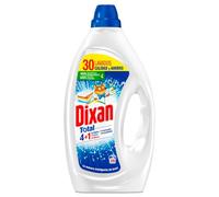 Dixan Gel Total 4+1, Detergente Líquido para Lavadora 30 Lavados, jabón líquido para lavar la ropa blanca y clara. Limpieza, luminosidad, frescor y sostenibilidad, versión antigua