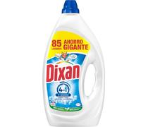 Dixan Gel Total 4+1, Detergente Líquido para Lavadora 85 Lavados, jabón líquido para lavar la ropa blanca y clara. Limpieza, luminosidad, frescor y sostenibilidad
