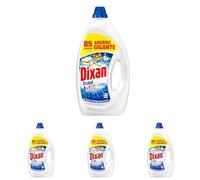 Dixan Gel Total 4+1, Detergente Líquido para Lavadora 85 Lavados, jabón líquido para lavar la ropa blanca y clara. Limpieza, luminosidad, frescor y sostenibilidad, versión antigua (Paquete de 4)