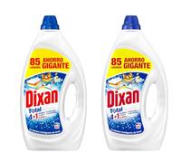 Dixan Gel Total 4+1, Detergente Líquido para Lavadora 85 Lavados, jabón líquido para lavar la ropa blanca y clara. Limpieza, luminosidad, frescor y sostenibilidad, versión antigua (Paquete de 2)