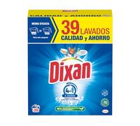 Dixan Polvo Total 4+1 Detergente Universal en Polvo para Lavadora (39 lavados). Jabón en polvo para lavar ropa blanca y de color. Limpieza, luminosidad, frescor y sostenibilidad.