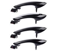 Dixhills 4 manijas de puerta exteriores negras delanteras y traseras izquierda + delantera y trasera derecha de 5 pies 6 pies 7 pies F07 F10 F11 F12 F13 F01 F02 F03# 51217231931, 51217231932,