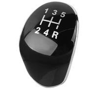 Dixhills Funda para palanca de cambios de 5 velocidades compatible con Fiesta Focus C-Max S-Max, cubierta de pomo de palanca de cambios de 5 velocidades, color negro