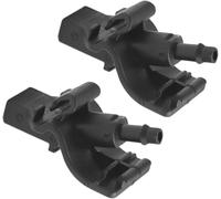 Dixhills - Juego de 2 boquillas lavaparabrisas delanteras para coche, boquilla de pulverización de un solo orificio, compatible con Mk4 TKE (modelos delanteros 1902209 y EB3B17666AA)