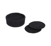 Dixie 6 Posavasos Ella Ø10.5 cm Pure black