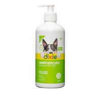 DIXIE - Champú Repelente Perros y Gatos - 500 ml - Repele y Protege contra Mosquitos, Pulgas, Garrapatas y Otros Insectos - Facilita el Cepillado del Pelaje - para Todo Tipo de Pelajes