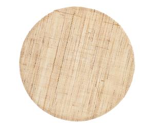 Dixie Mantel individual de lino Dixie. redondo Natural