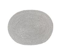 Dixie Mantel individual Elin ovalado Silver grey