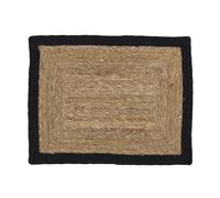 Dixie Mantel individual Emil natural-negro