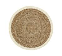 Dixie Mantel individual redondo Emil natural-blanco
