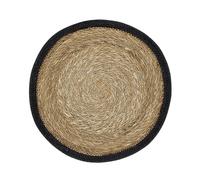 Dixie Mantel individual redondo Emil natural-negro