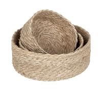 Dixie Set de 3 paneras Twisted Natural-gris