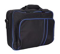 DIXII for PS5 Carrying Case, Protective Hard Console Case Travel Storage Bag, Ergonomic Large Capacity for PS5 Game Consoles/Controllers/Headset/Game Card(Blue Black)