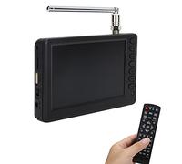 TV Digital ATSC de 5 Pulgadas, ATSC 1080P HD TV Digital TFT LED TV Televisión Digital de Bolsillo portátil Recargable Soporte de TV Compacto USB, Entrada de Tarjeta TF, for Auto Camping Cocina