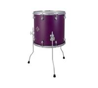 Dixon Cornerstone Hybrid Floor Tom 14"x14" Satin Deep Purple | Caldera de 7 capas de arce norteamericano, madera de seda roja/álamo, 6,7 mm, rebaba 45°