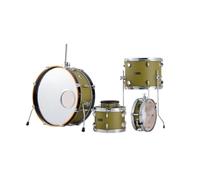 Dixon PODL520OG Little Roomer Shellset - Batería compacta de caoba de 5 piezas para estudio, escenario y conciertos acústicos, color verde oliva