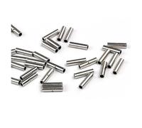 DIY 100Pcs Uninsulated Butt Wire Electrical Connector Crimp Rolled Terminals Kits 16-14 AWG (1.5-2.5mm2)