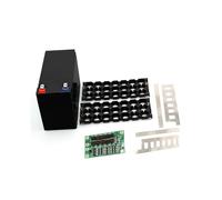 DIY 12V Lithium Battery Storage Box 3x7 18650 Battery Case Fixture Holder BMS 3S40A Lithium Batter Plastic Shell Black