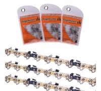 DIY-24H | 3 cadenas de sierra semicincel 1,1 mm 3/8 pulgadas 44 eslabones, 30 cm de longitud de corte, compatible con Oregon 90PX044X / 90PX044XMA / 90PX044E